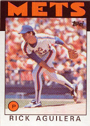 1986 Topps Baseball Cards      599     Rick Aguilera RC